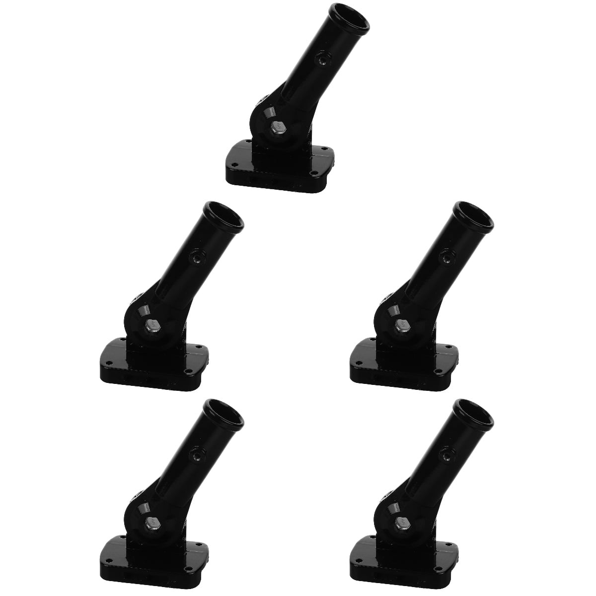 Set of 5 Flag Extendable Pole Flagpole Bracket Ad Display Backyard Holder