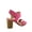 Fuchsia, variant on Soda Wait Womens Open Toe Chunky Heel Ankle Strap Block High Heel Dress Sandals ( White, 8.5 )