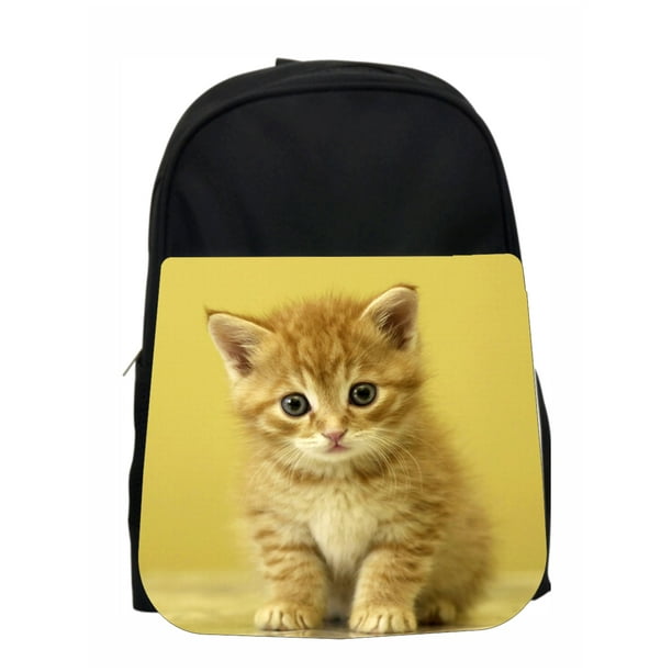 Accessory Avenue School Backpack Cat Sweet Ginger Kitten Kids Pre