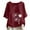 Red tops for women, variant on Baikeli Free with Promo Codes Women's 3/4 Length Sleeve Tops 2024 Summer Daily Pullover Casual Dandelion Print T-Shirts Loose V Neck Blouses 3/4 Sleeve Shirts for Women