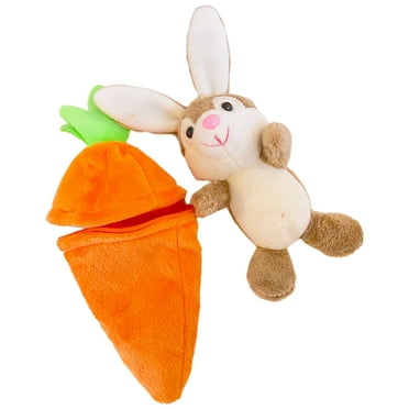 Plush Rabbit Carrot Keychain Plush Toy Key Ring for Purse Handbag Car Key