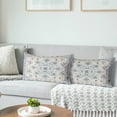 thumbnail image 4 of Boho Throw Pillow Covers 12x20 inch Set of 2 Monaco Rug Persian Carpet Double Sided Pattern Short Plush Cotton Soft Pillow Case Cushion Cover Pillowcase for Couch Sofa Bed Decorative (Grey), 4 of 6
