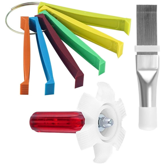 Air Conditioner Fin Cleaner Fin Comb Condenser Straightener Cleaning Brush Tool