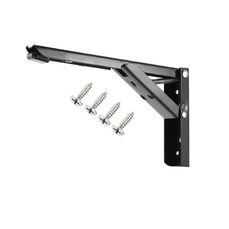 8' Wall Support Folding Bracket 8 inch 197mm for Shelves Table Desk Wall Mounted Support Collapsible Long Release Arm Stainless Steel ()