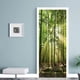 thumbnail image 1 of Bosque temprano en la mañana 77x200 cm Etiqueta de puerta 3d Bodega Foto Mural Trompe L'oeil Pegatinas de pared Pvc Papel tapiz impermeable para dormitorio Baño Cocina Rojo Verde Cocina, Decoración y Otros, 1 of 4