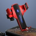 thumbnail image 7 of 15W Wireless Car Charger, Fast Charging Phone Mount, Auto Clamping, Red, Induction Stretching Design, 360° Rotating Viewing Angle, Upgraded Vent Clips, Supports IOS & Android, Stable & Safe, 7 of 7