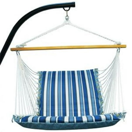 Soft Comfort Patio Hanging Chair - Blue Stripe