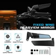 thumbnail image 3 of 2-Wind Swivel Wing Rearview Side Mirror Adjustable Blue lenses fit for Kawasaki NINJA, 3 of 10