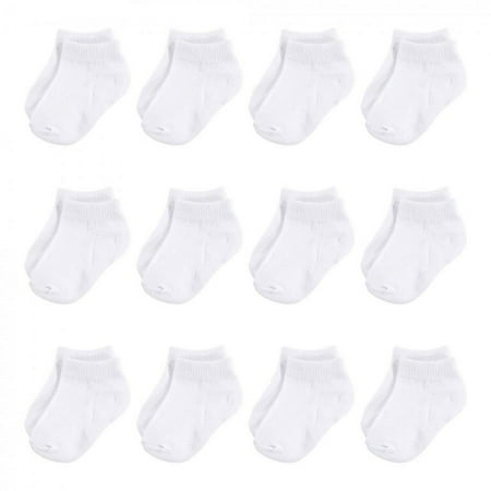 UPC: 0660168664553 | Touched by Nature Baby Unisex Organic Cotton Socks  White No Show  6-12 Months