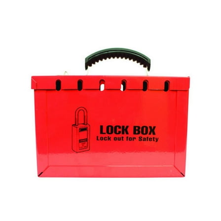 TruForce™ Lock Box, 12 Lock, Red, 1/Each