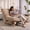 Camel, variant on GNIXUU Oversized Cloud Accent Chair, Corduroy Living Room Chair with Solid Wood Frame, Comfy Lounge Reading Chair for Living Room Bedroom, Gray