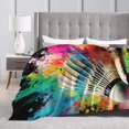 thumbnail image 6 of Shuttlecock Blanket for Boys Girls, Colorful Shuttlecock Themed Design Printed Throw Blankets for Kids Lap, Chair, Warm Soft Cozy Blanket, 30"x 40", 6 of 6