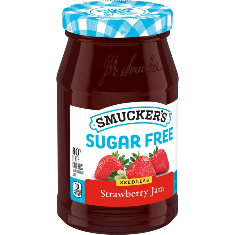2 pack) Smucker's Sugar Free Seedless Strawberry Jam, 12.75 oz