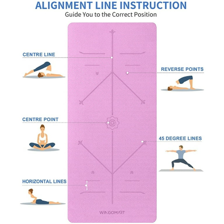 Best yoga mat with alignment lines new arrivals