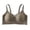 Coffee, variant on Womens Bra Wireless Cutout Soft Push Up Bralette Solid Ribbed Seamless Breathable Everyday Underwear