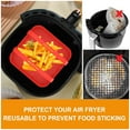 thumbnail image 2 of 2Pcs Air Friteuse Pot de Silicone avec Poignée Réutilisable Air Friteuse Doublure Cuisson Carré Poêle Air Friteuse Panier en Silicone pour Air Friteuse 7 Pouces, 2 of 7