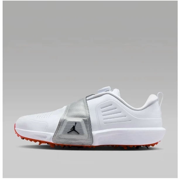 N I-K-E A i r-Jor-dan Rev Golf Shoes White/Metal Silver FV6338-100