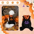 thumbnail image 5 of GASTROPOD Dog Halloween Costumes,Cute Large Dog Halloween Costumes,Polyester Halloween Pumpkin Overalls Cat Halloween Costumes,Purple,XS, 5 of 7