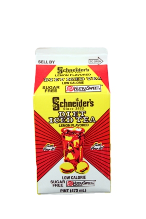 Schneider's Diet Lemon Flavored Iced Tea, 1 Pint - Walmart.com