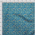 thumbnail image 4 of oneOone Cotton Poplin Medium Blue Fabric Kids Campfire Diy Clothing Quilting Fabric Print Fabric By Yard 56 Inch Wide, 4 of 4