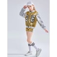 thumbnail image 3 of LOLANTA Girls Sequin Dance Suit 4PCs Sparkle Hip Hop Jazz Dance Dresses Modern Dancing Outfits 4-16, 3 of 6