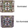 thumbnail image 2 of RADIANCE Goods Tiffany-Style 3pcs Folding Victorian Fireplace Screen 44" Wide, 2 of 3