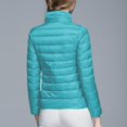 thumbnail image 5 of Puffer Jacket Womens Casual Lightweight Quilted Down Stand Collar Packable Solid Color Puffy Coats Outwear, 5 of 7