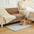 thumbnail image 4 of Dvkptbk polyester Tapis en Imperméable Antidérapant Housse de Sofa pour Animaux Protège-Meubles Coussinet pour Canapé Lavable Couverture Réversible pour Animaux pour Chiens Chats Protège-Sofa pour Poils d'Animaux Rayures Saleté, 4 of 6