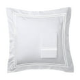 thumbnail image 5 of Melange Home 600 Thread Count Cotton 2 Stripe Embroidered Sham Cover Set Navy, 5 of 5