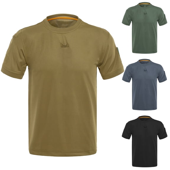 Men's Swim Shirt Short Sleeve UPF 50 Sun Protection SPF UV Moisture Wicking Lightweight Quick Dry Rash Guard