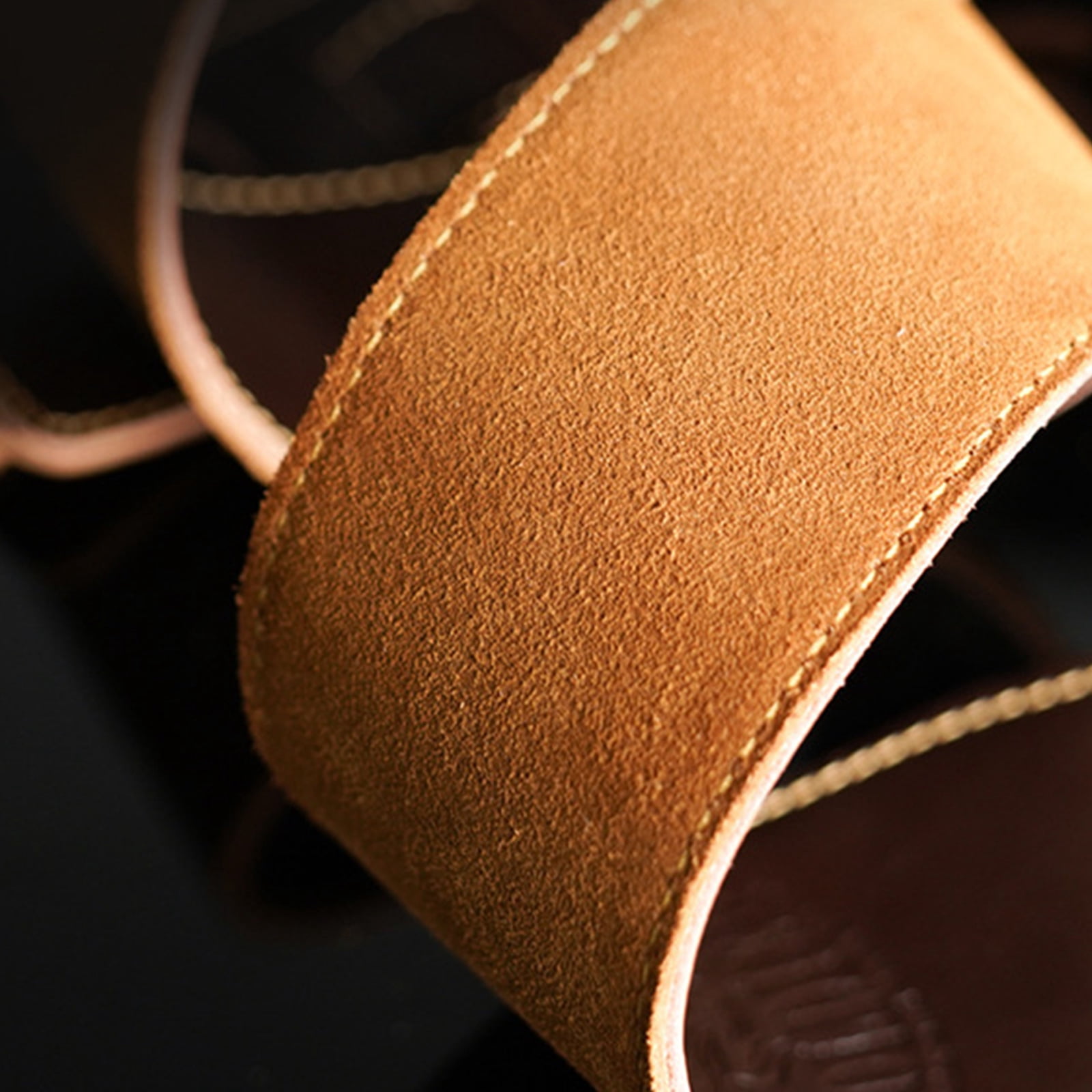 BIBABLYKE Adjustable Soft Leather Guitar Strap Thicken Universal Guitar Shoulder Strap Replacement Guitar Belt Guitar Accessories