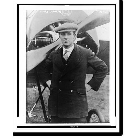 Historic Print, Harry Hawker to try transatlantic flight from St. John.Photo. by Bain News Service, New York City., 16" x 20"