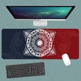 thumbnail image 6 of Mouse Pad Floral Pattern Mat, 31.5 x 11.8 Inch Desk Sets Non-Slip Rubber Base for Office Laptop, XL Mousepad Waterproof for Gaming Keyboard Pad, Home Decor Mat, Blue Red BDZXSE050, 6 of 6