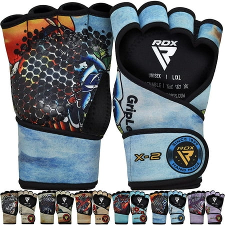 RDX Weight Lifting Gym Grips, Anti Slip Long Straps Gymnastics Gripper Gloves for Strength Training Chin Pull Ups Calisthenics Bodybuilding Powerlifting Men Women, Home Fitness Exercise Equipment