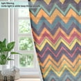 thumbnail image 4 of Yayeee Window Curtains Set of 2 for Living Room Light Filtering 63"x42", Brown Geometric, 4 of 7