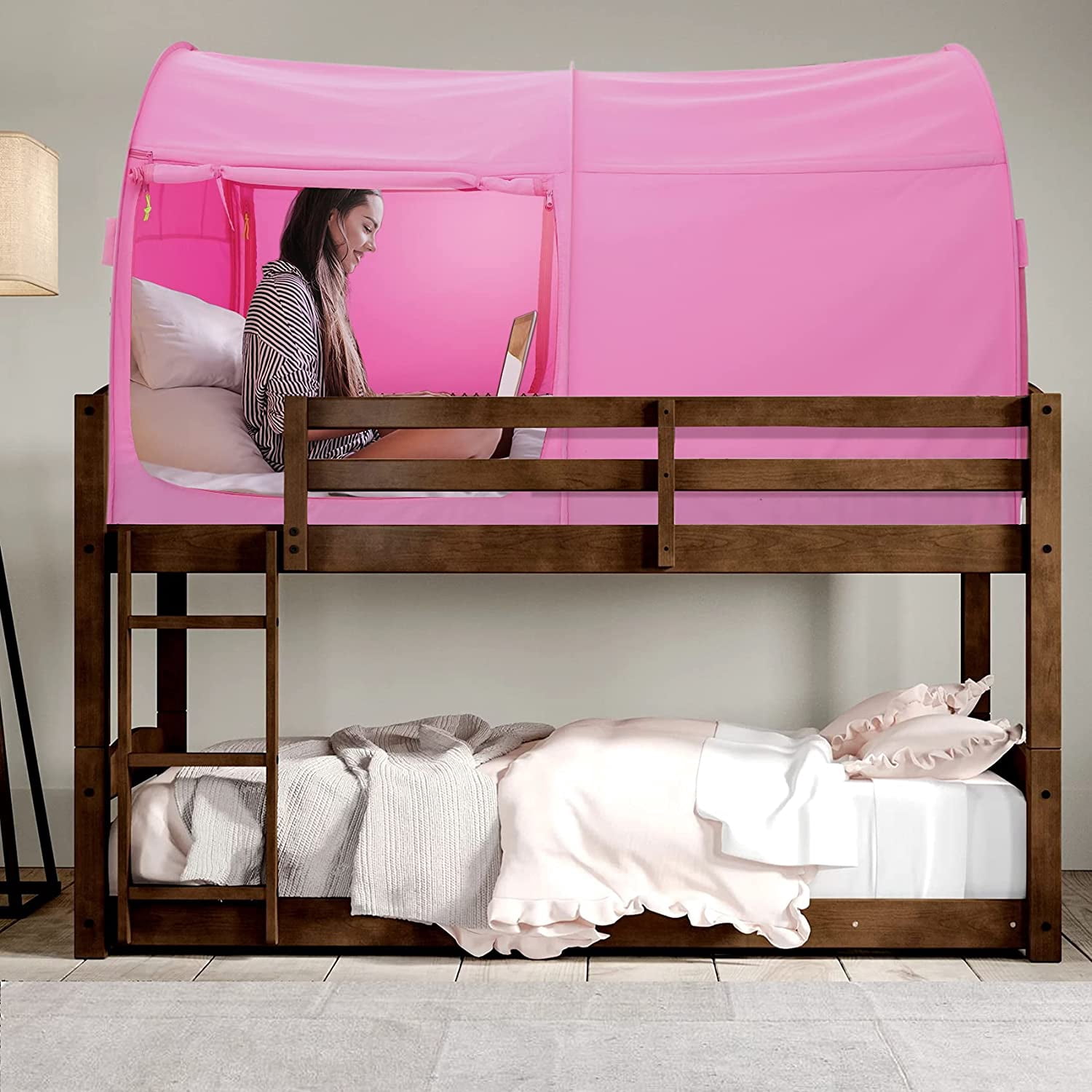Bed Tent Full Size for Unisex Pink by Alvantor(Mattress Not Included)