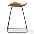 thumbnail image 4 of Glamour Home Atia 25" Fabric Counter Stool with Low Back Seat - Beige (Set of 2), 4 of 6