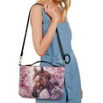 thumbnail image 5 of Kuiaobaty Horse Cherry Blossom Print Bible Cover with Handle and Shoulder Strap, PU Leather Carrying Case Tote Bag Waterproof Church Bag Book Accessories Christian Gift for Women Men, 2XL, 5 of 7