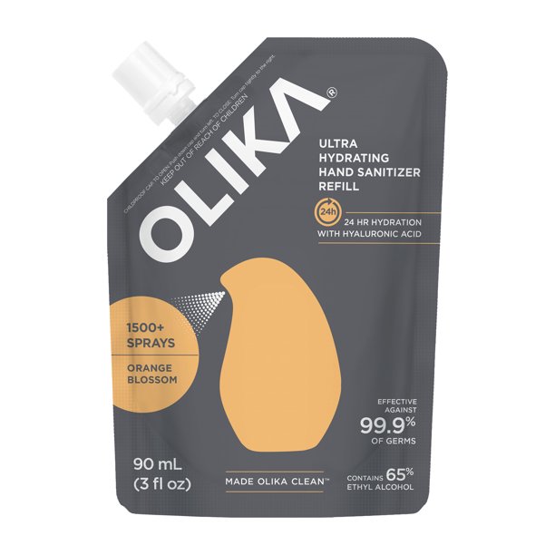 OLIKA Ultra Hydrating Hand Sanitizer Refill Orange Blossom
