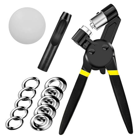

3/8 Inch Grommet Tool Kit Handheld Hole Punch Pliers Mini-Type Manual Machine with 300 Pcs Grommets