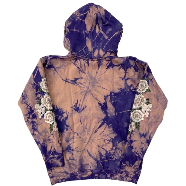 Civil Regime by Darc Sport Women s White Rose Tie Dye Hoodie in Lilac Khaki Large Lilac Khaki Walmart Business Supplies