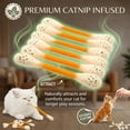 thumbnail image 4 of BESEW7 Cat Chew Toys for Indoor Boredom, Kitten Teething Toys 6 Pack Cotton Chew Sticks, Interactive Cat Toys for Aggressive Chewers, Teething Ropes for Play Beige, 4 of 9