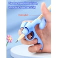 thumbnail image 3 of Ziediop Silicone Pencil Grip, Blue, 4 Count, 3 of 5