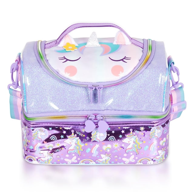 Bolsa Térmica para Almuerzo Infantil YOYTOO Doble Nivel Aislada Unicornio