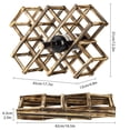 thumbnail image 2 of Botellero de Madera Entemah Plegable 10 Ranuras, 2 of 3