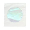 Oh Happy Day Paper Napkins Pack of 10 Basic White with Iridescent Holographic Silver Foil Polka Dot Dinner Napkins