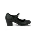 thumbnail image 2 of Chase & Chloe Women's Vintage-Inspired Chunky Heel Mary Jane Pumps with Adjustable Strap, 2 of 3