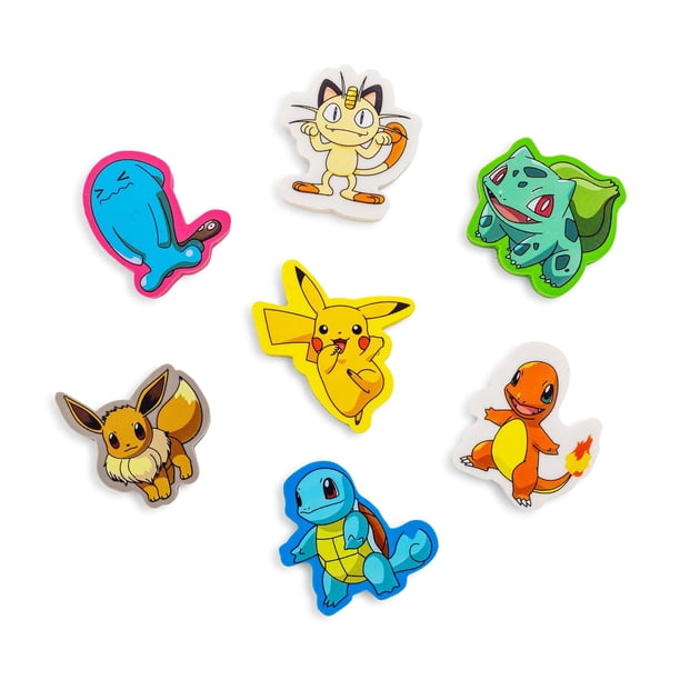 Set de gomas de borrar Creative Kids Pokemon 7 Pack Pikachu Bulbasaur