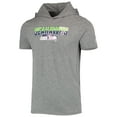 thumbnail image 2 of Men's New Era Heathered Gray Seattle Seahawks Team Brushed Hoodie T-Shirt, 2 of 3