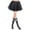 Black, variant on RUTAYY Adult Women Carnival Tutu Skirt Set With Thigh High Socks Dance Performance Festival Solid Color Casual Travel Skirts